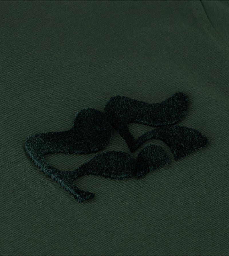 إف5 تيشيرت بناتي مطرز كبير الحجم - أخضر - Image 3